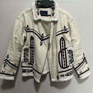 Scotch & Soda Wool Biker Jacket Size 1 (US 4)